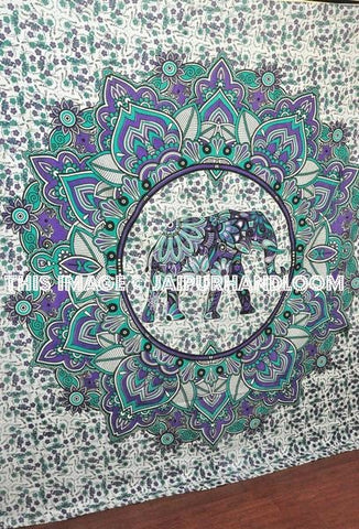 elephant mandala tapestry dorm room curtains cool college tapestry ideas-Jaipur Handloom