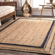 extra large jute rug rectangle 8X10 feet, natural fiber rug for living room on sale