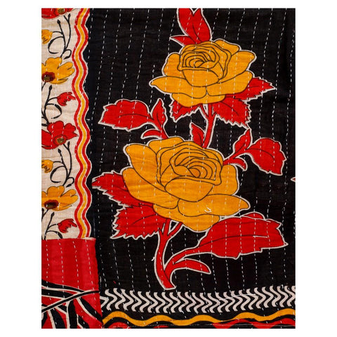 Fair Trade Kantha Throw Buy Online Hand Stitched Kantha Baby Blanket-Jaipur Handloom