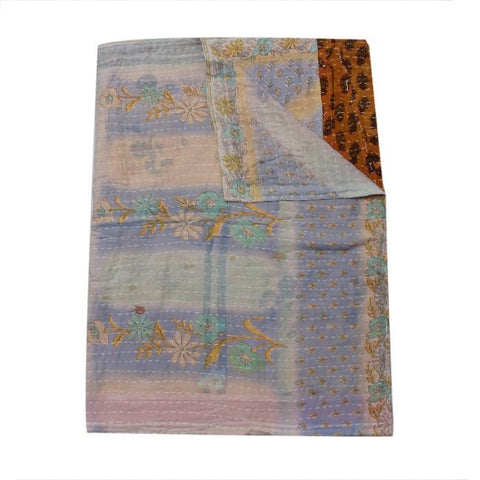 fair trade kantha throw indian kantha blanket - D93-Jaipur Handloom