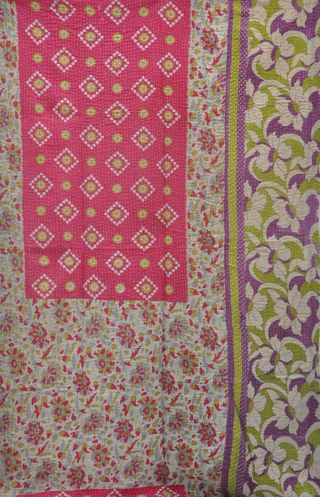 indian kantha bed cover throw bedding
