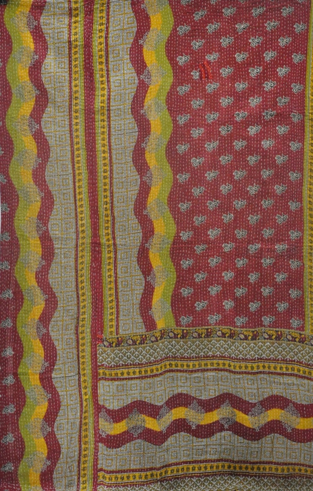 vintage kantha gudri bedding