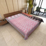 fair trade kantha throw vintage quilted bedspread decorative curtains-Jaipur Handloom