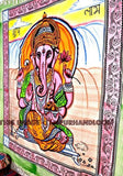 ganesha tapestry wall hanging - spiritual tapestries hindu god wall hangings-Jaipur Handloom