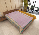 hand stitched baby blanket vintage kantha quilt bedspread beach throw-Jaipur Handloom