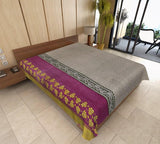 hand stitched kantha throw bohemian kantha blanket twin kantha bedding RSG70-Jaipur Handloom