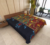 hand stitched kantha throw bohemian kantha blanket twin kantha bedding RSG70-Jaipur Handloom