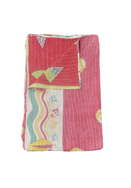 handmade kantha throw fair trade kantha quilt indian kantha gudri