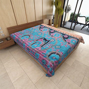 handmade kantha yoga mat vintage sari kantha throws blankets-Jaipur Handloom