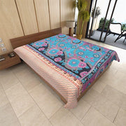 handmade kantha yoga mat vintage sari kantha throws blankets-Jaipur Handloom