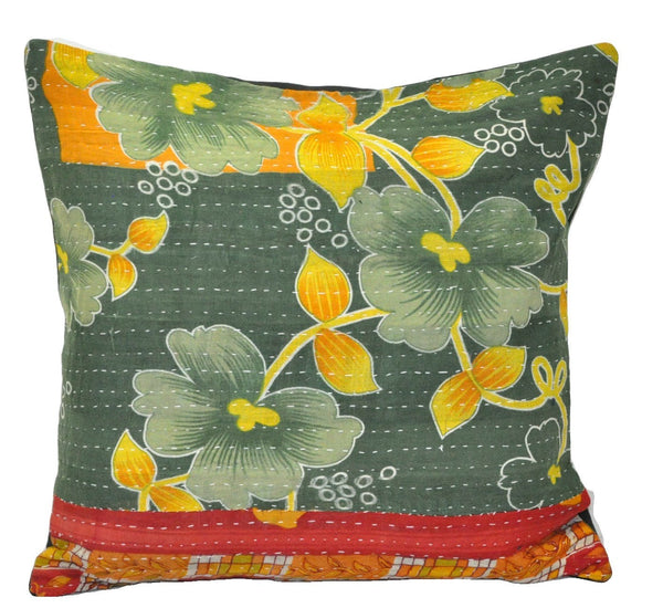 handmade sofa couch cushion covers indian kantha pillows bedroom shams - p62-Jaipur Handloom