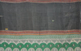 indian handmade cotton kantha quilt throw