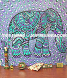 hippie elephant tapestry wall hanging dorm room tapestry dorm decor-Jaipur Handloom
