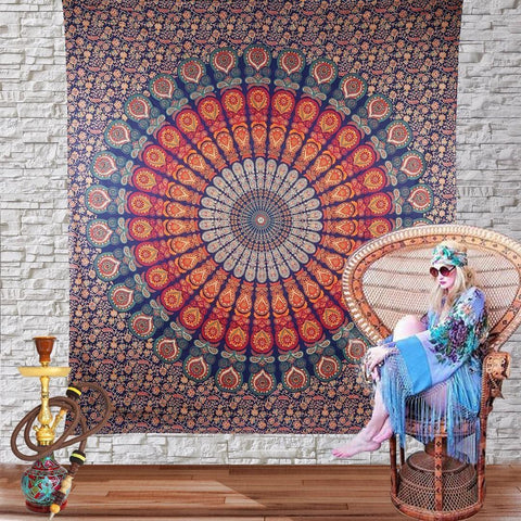 hippie psychedelic tapestries Indian Mandala Tapestry Wall Hanging