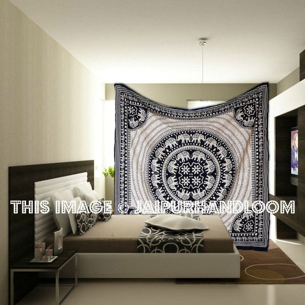 hippie psychedelic tapestries for dorm room walls college room wall hanging-Jaipur Handloom