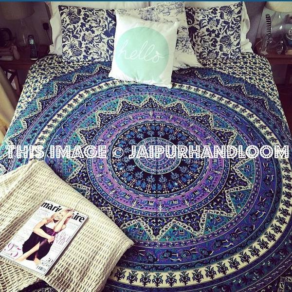 hippie starry night dorm tapestry cool college room tapestries poster-Jaipur Handloom