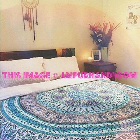 indian bohemian bedding Bedspread Burning Man Hippie Throw Blanket-Jaipur Handloom