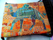 indian camel bed cover bohemian embroidered queen bedding bedspread-Jaipur Handloom