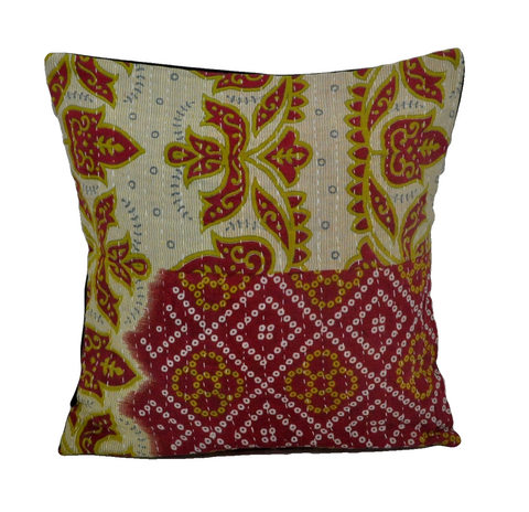 indian cotton kantha cushions boho sofa throw pillows bedroom cushions