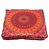 Indian Dog Bed Cushion Cover Boho Dog Bedding Huge Mandala Tapestry Floor Pillow-Jaipur Handloom