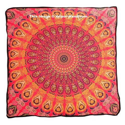 Indian Dog Bed Cushion Cover Boho Dog Bedding Huge Mandala Tapestry Floor Pillow-Jaipur Handloom