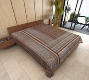 indian handmade kantha bedcover vintage sari quilted blanket throw-Jaipur Handloom
