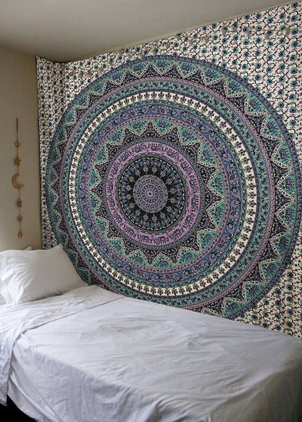 indian hippie tapestry dorm room mandala tapestries queen mandala blaket-Jaipur Handloom