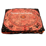 indian horoscope mediation floor pillows bohemian astrology floor cushions-Jaipur Handloom