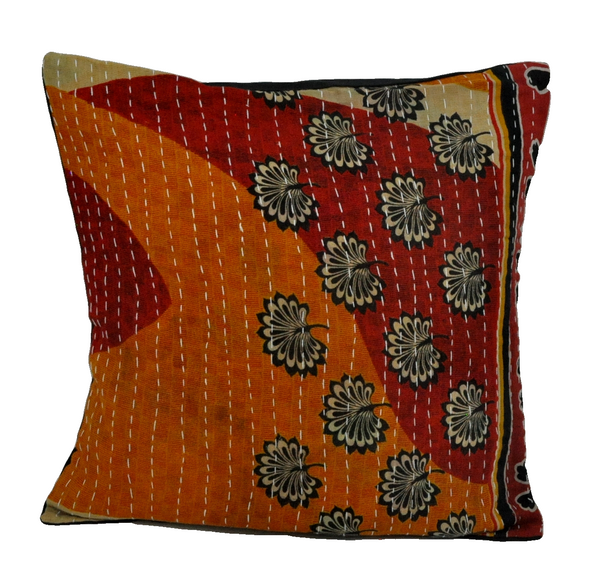 indian kantha pillow cases boho decorative throw pillows