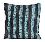 indian kantha pillow cases square floor cushions boho bedroom pillows | Jaipur Handloom