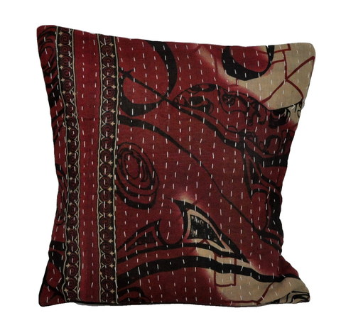 indian kantha pillow covers for couch bohemian bedroom cushions