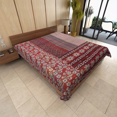 indian kantha sari quilts vintage sari kantha throw fair trade-Jaipur Handloom