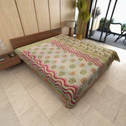 indian kantha sari quilts vintage sari kantha throw fair trade-Jaipur Handloom