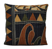 indian kantha throw pillows vintage patchwork cushions - NS77-Jaipur Handloom