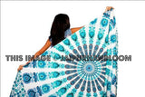 indian mandala bedspread peacock mandala cool college tapestry-Jaipur Handloom