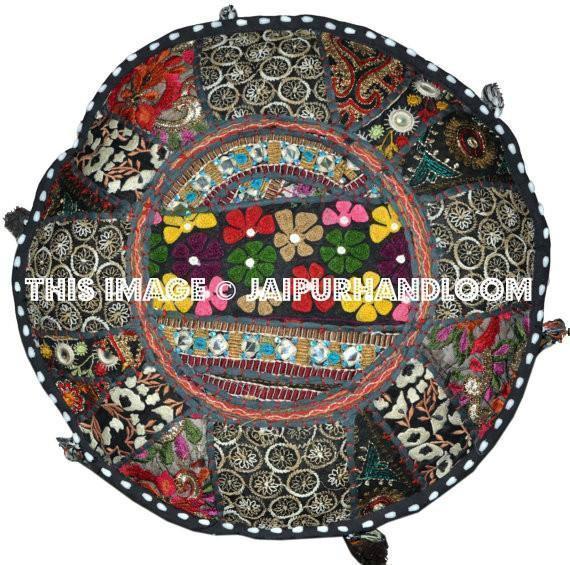 indian ottoman pouf-Jaipur Handloom