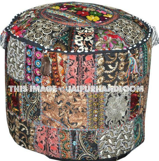 indian ottoman pouf-Jaipur Handloom