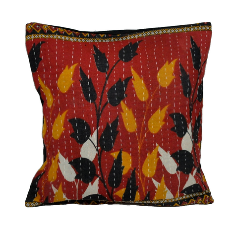 indian pillows decorative kantha throw pillow sofa couch cushion