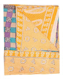 indian sari kantha throws handmade quilted kantha bedding blanket-Jaipur Handloom
