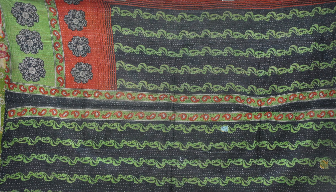 bohemian kantha sofa throw blanket