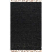 jute hemp rugs for sale, 4 by 6 feet area rugs for living room, black seagrass rug