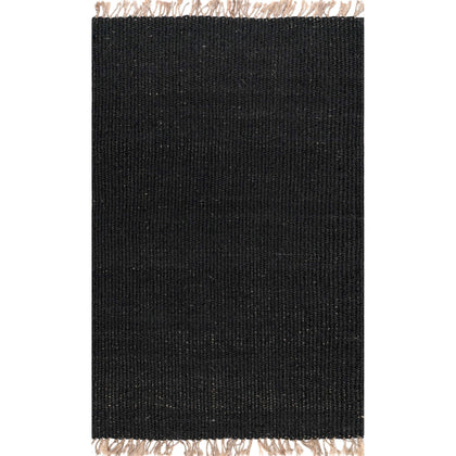 jute hemp rugs for sale, 4 by 6 feet area rugs for living room, black seagrass rug