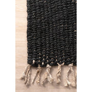 jute hemp rugs for sale, 4 by 6 feet area rugs for living room, black seagrass rug