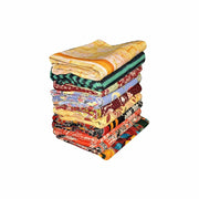 kantha blanket wholesale - set of 5pc vintage kantha blanket throws-Jaipur Handloom
