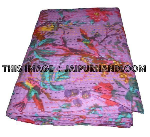 kantha quilts, vintage kantha throws Blankets
