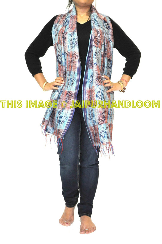 kantha sari scarf - Erythrina-Jaipur Handloom