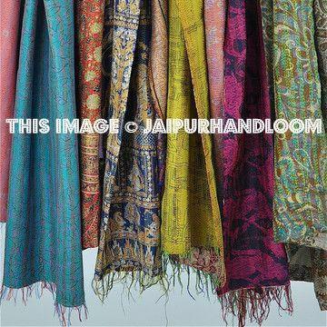 kantha sari scarf wholesale 10 pc-Jaipur Handloom