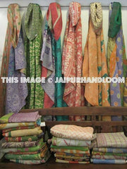 kantha sari scarf wholesale 10 pc-Jaipur Handloom