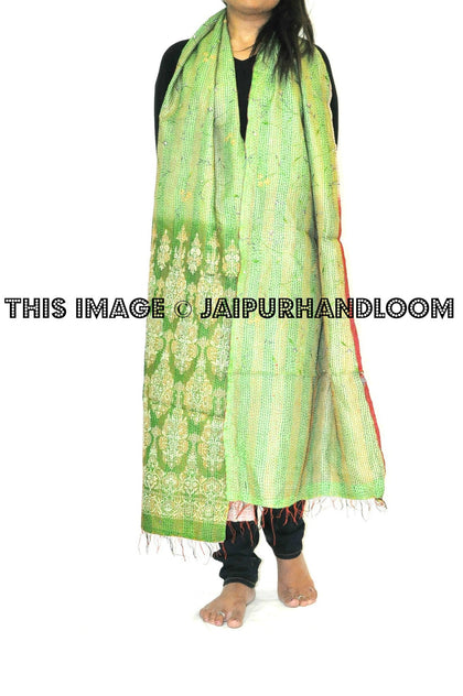 kantha sari scarves - Lotus