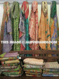 kantha silk dupatta - set of 10 pc-Jaipur Handloom